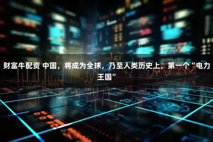 财富牛配资 中国，将成为全球，乃至人类历史上，第一个“电力王国”